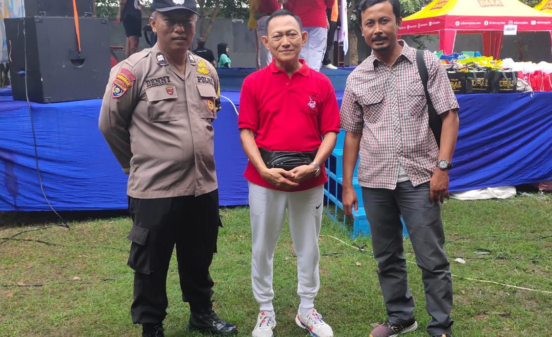 Polsek Tenggilis Mejoyo Amankan Senam Massal Porpri di Kutisari