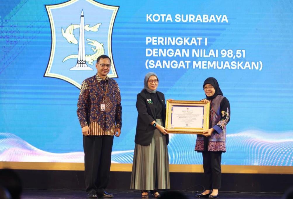 Pemkot Surabaya Sabet Dua Penghargaan Bergengsi dari ANRI