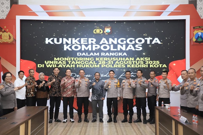 Kompolnas Kunjungi Polres Kediri Kota untuk Monev Pasca Kerusuhan Agustus 2025