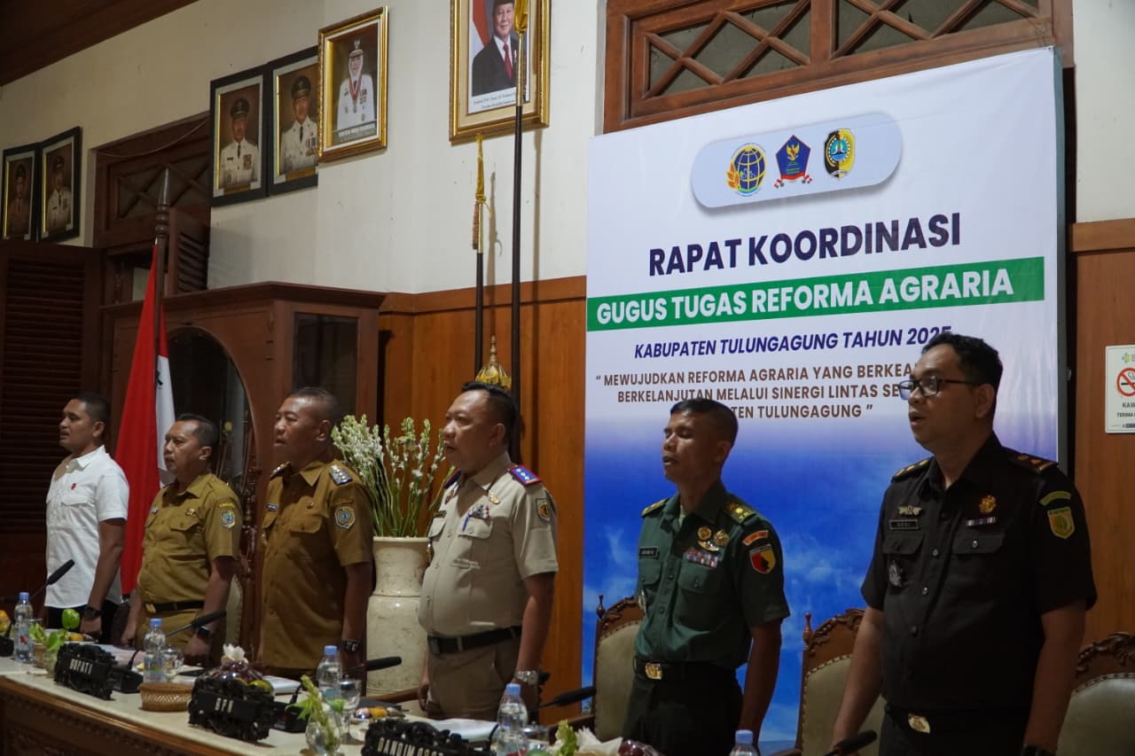 Rakorwal GTRA 2025 Digelar, Dorong Penyelarasan Kebijakan Reforma Agraria di Tulungagung