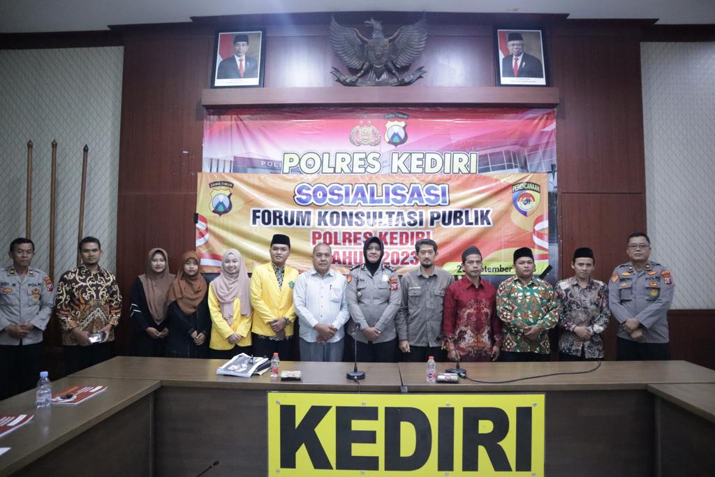 Polres Kediri Sosialisasi Forum Konsultasi Publik