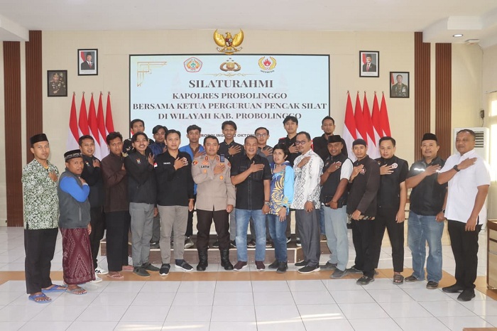  Kapolres Probolinggo Jalin Silaturahmi dengan Perguruan Pencak Silat Se-Kabupaten