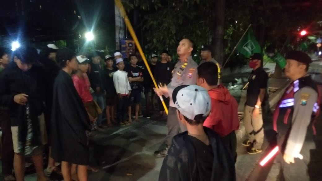 Polsek Gayungan Patroli Malam Antisipasi 3C