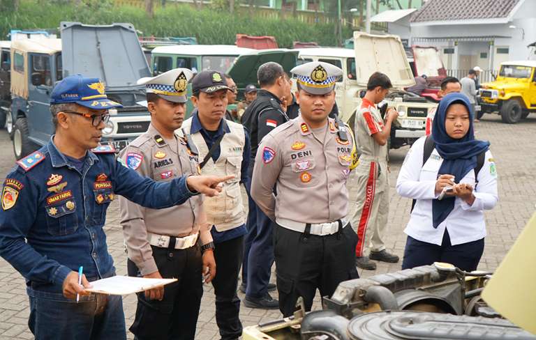 Sambut Nataru, Satlantas Inspeksi Ramp Check Hardtop Gunung Bromo