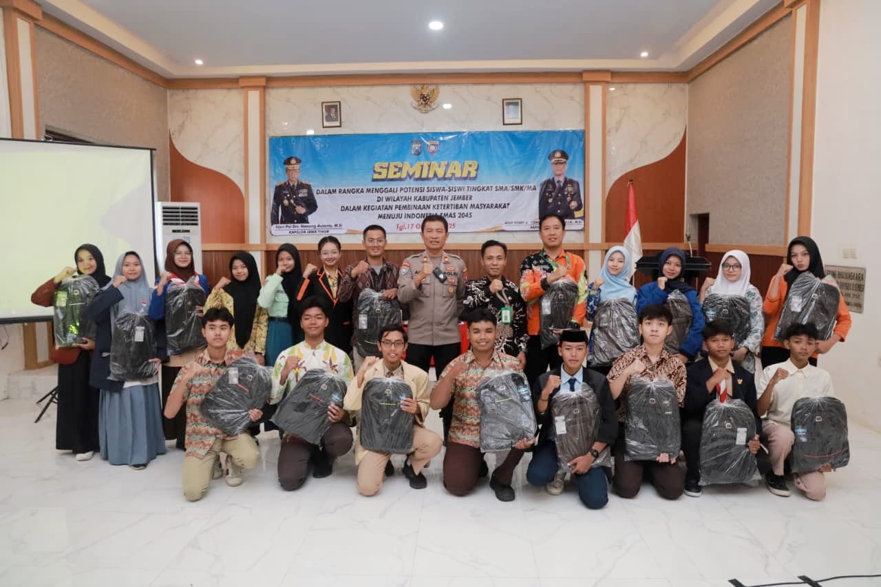 Cetak Generasi Emas 2045, Polres Jember Gandeng Unej dan Disdik Bina Pelajar