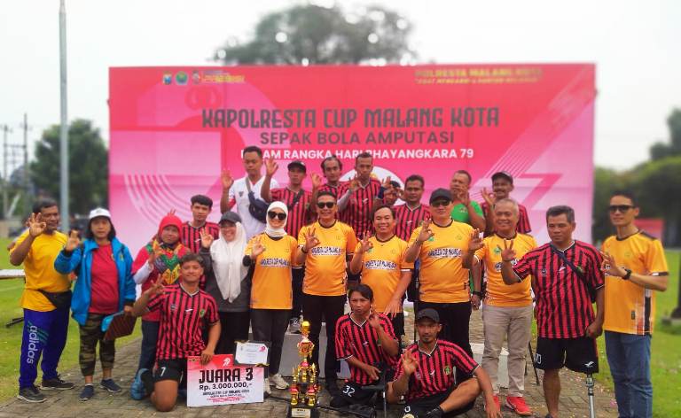 Wali Kota Malang Apresiasi Sepak Bola Amputasi Kapolresta Malang Kota Cup