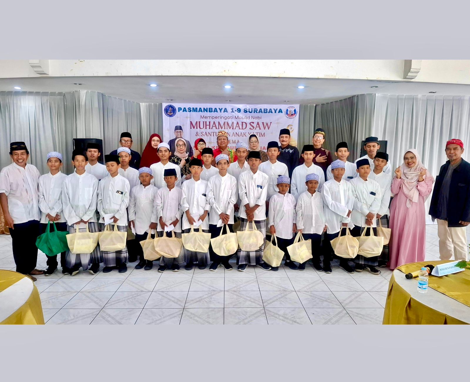 Gelar Maulid Nabi dan Santunan Yatim Piatu, Pasmanbaya Ajak Anggota Teladani Nilai Kehidupan Sosial Rasulullah