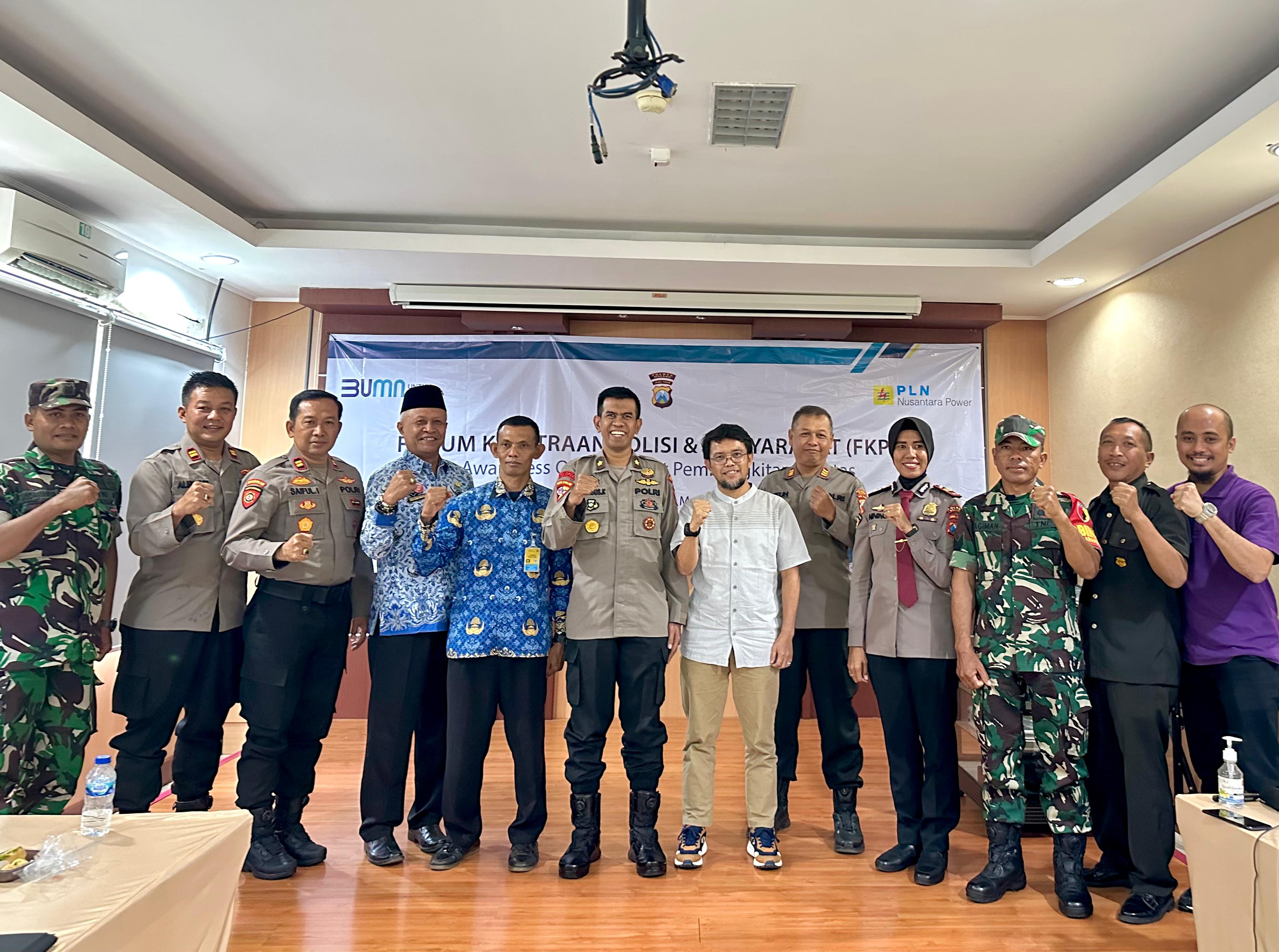 Kolaborasi dengan TNI-Polri, PLN Nusantara Power UP Brantas Gelar FKPM Awareness Obvitnas 2024