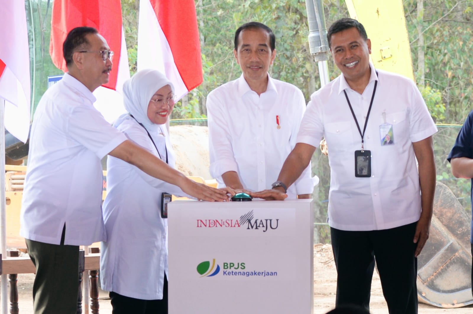 Padukan 3 Unsur Utama, Jokowi Groundbreaking Kantor BPJS Ketenagakerjaan di IKN