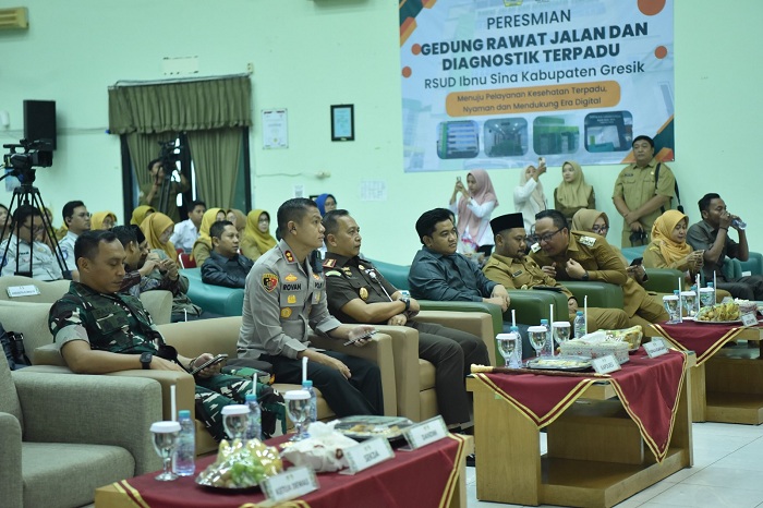 Kapolres Gresik Hadiri Peresmian Gedung Rawat Jalan dan Diagnostik Terpadu RSUD Ibnu Sina