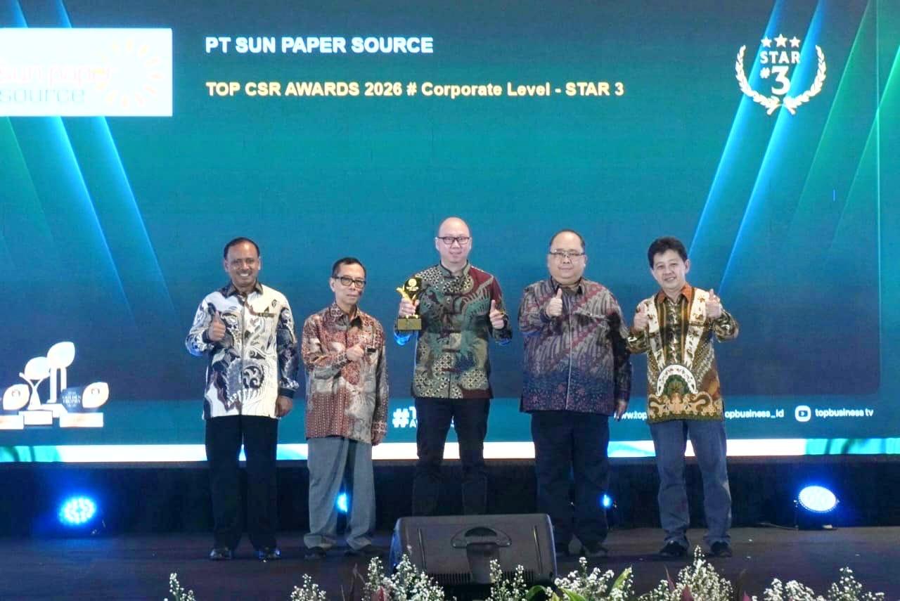 Sun Paper Source Raih TOP CSR Awards 2026, Bukti Nyata Industri Hijau Indonesia Mendunia