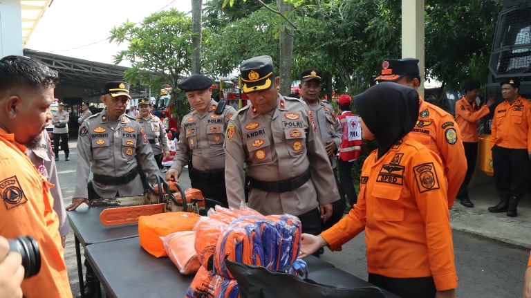 Polres Nganjuk Mantapkan Sinergi Lintas Instansi Hadapi Potensi Bencana Alam