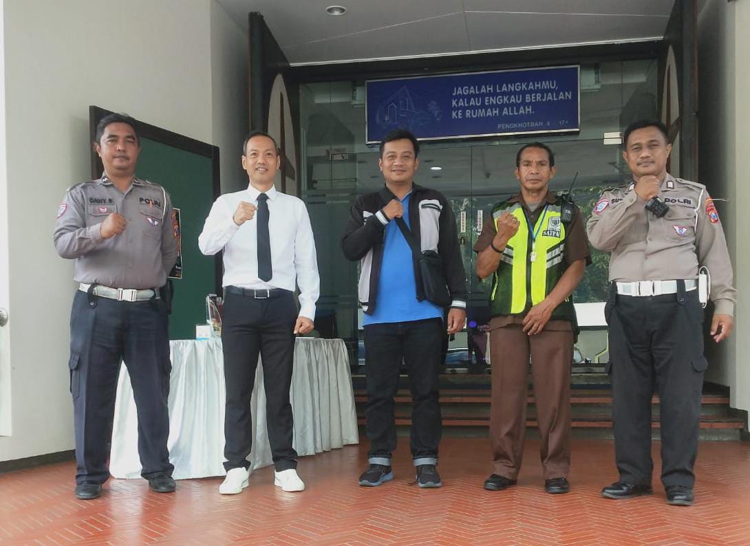 Ibadah Minggu di Gereja Gloria Berlangsung Aman dan Khidmat, Pengamanan Diperketat