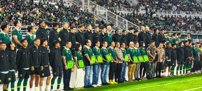Launching Tim Persebaya Berlangsung Spektakuler di Stadion GBT Surabaya