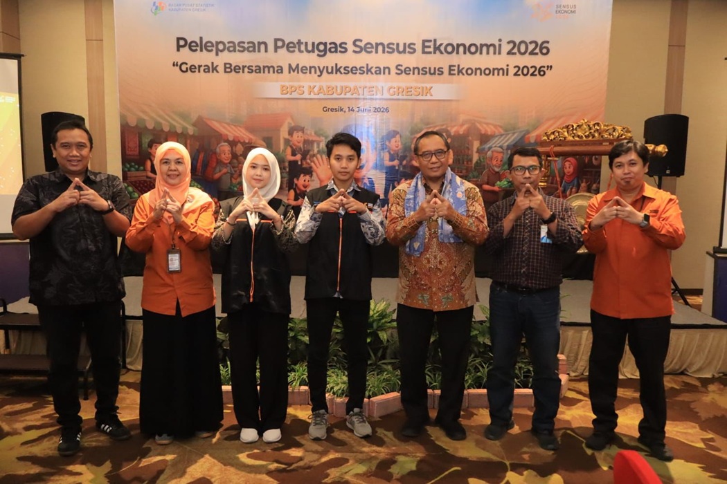 1.095 Petugas Sensus Ekonomi Gresik Mulai Pendataan, Kualitas Data Jadi Priori