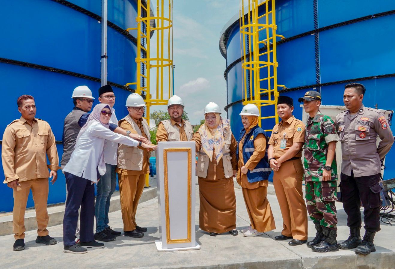 Reservoir Duduksampeyan Mulai Beroperasi, 12 Desa Bisa Nikmati Air Bersih