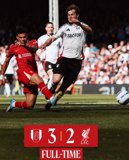 Perburuan Gelar Juara Liga Premier Inggris Belum Usai, Pemuncak Klasemen Liverpool Keok di Kandang Fulham