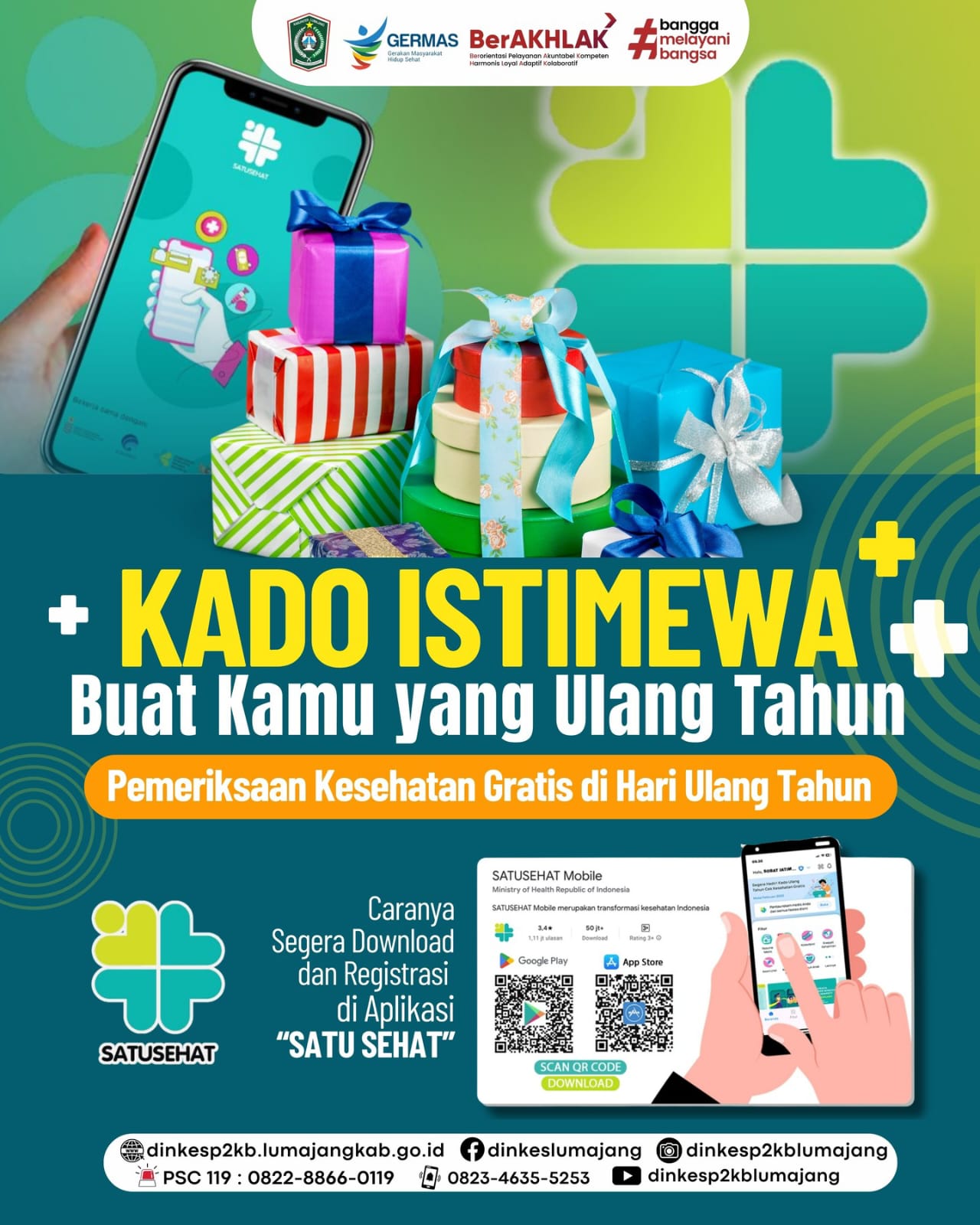 Warga Ulang Tahun, Dinkes P2KB Lumajang Beri Hadiah Pemeriksaan Kesehatan Gratis
