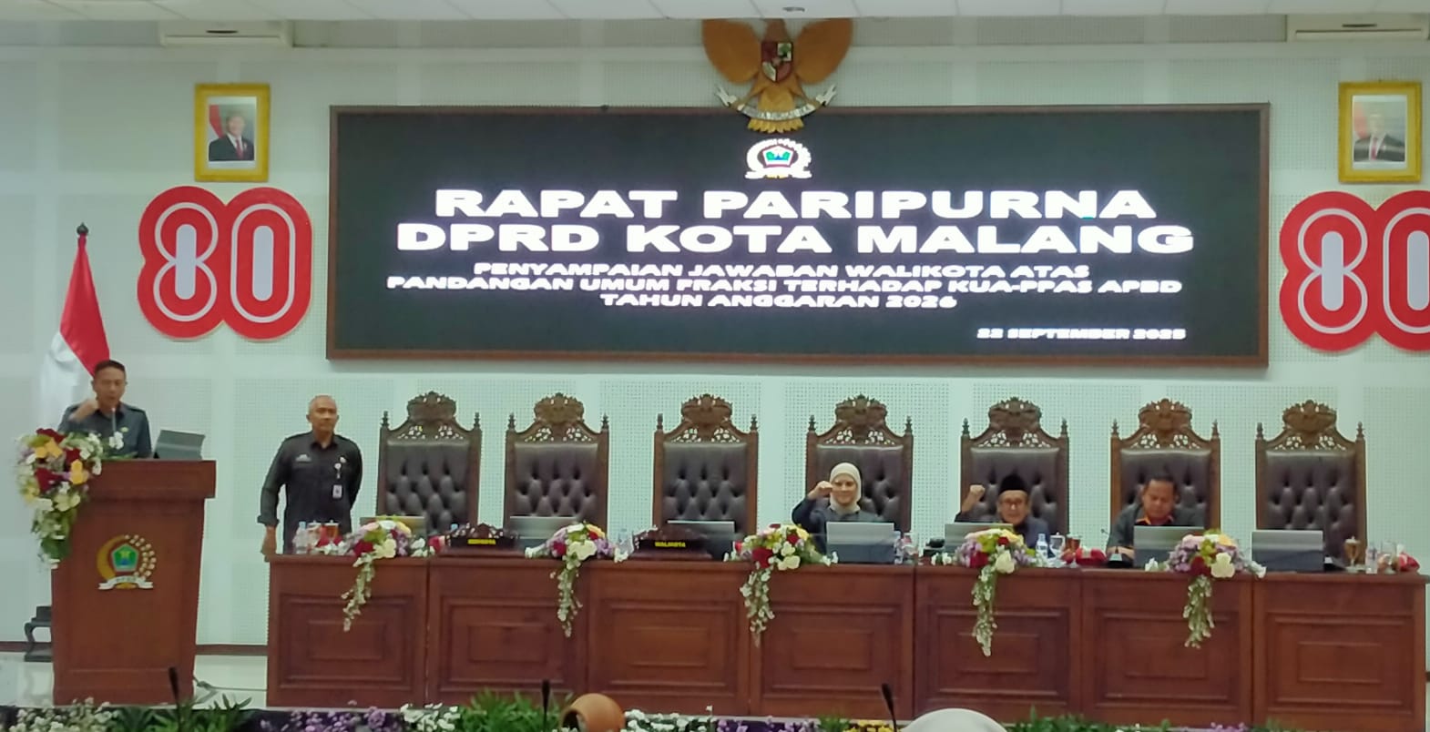 Sejumlah Pertanyaan Warnai Paripurna Jawaban Wali Kota Malang di APBD 2026
