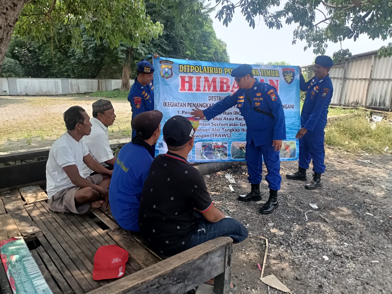 Satpolairud Polresta Sidoarjo Operasi Destructive Fishing, Edukasi Masyarakat Pesisir Sidoarjo