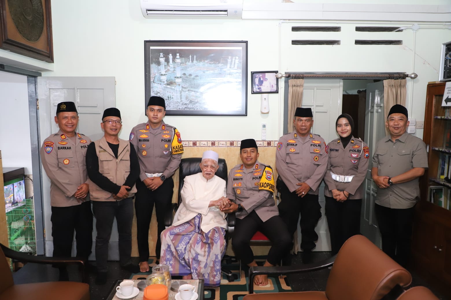 Jelang Ramadan, Kapolres Kediri Sowan ke Pimpinan Ponpes Lirboyo