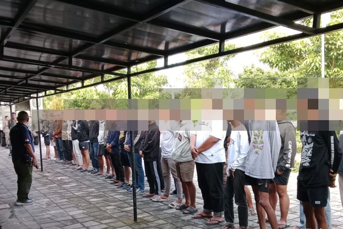 44 Pemuda Pesta Miras dan Vandalis di Surabaya Dikirim ke Liponsos