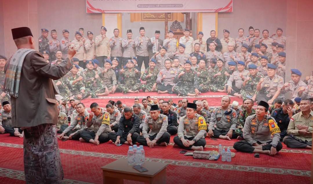 Polres Bojonegoro Syukuran HUT Ke-80 Brimob Polri Bersama Eks Brimob Nusantara