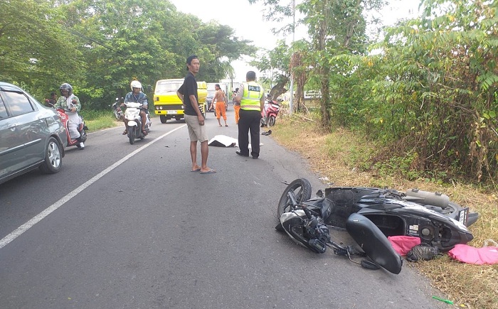Motor Adu Banteng di Cerme Gresik,  Warga  Benjeng Meninggal di Tempat