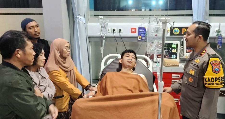 Kapolres Batu Tangung Biaya Pengobatan dan Operasi Korban Penembakan Penjual Bakso