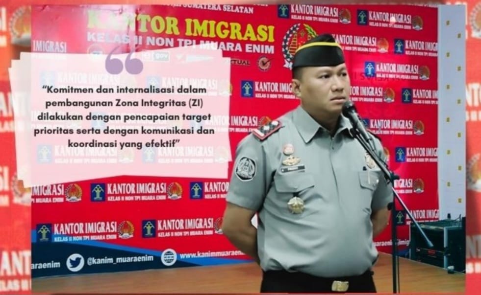 Kakanim Ajak Jajaran Komitmen Bersama dalam Mempertahankan Zona Integritas