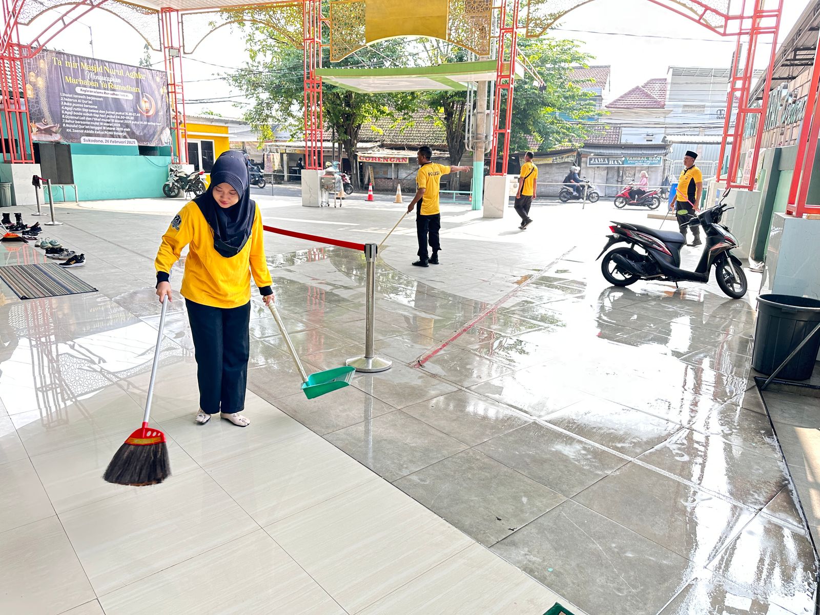 Polisi Kota Delta Bersihkan 40 Masjid