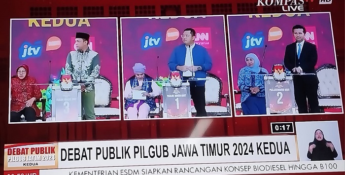 Debat Pilgub Jatim Kedua, Luluk-Lukman Siap Tata Kelola Transparan di Pemprov Jatim