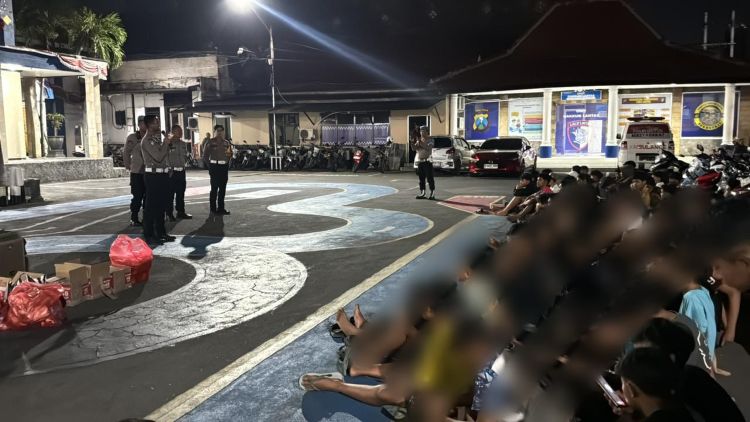 Balap Liar di Kota Kediri Ditindak, 65 Remaja Dapat Edukasi Keselamatan Operasi Zebra Semeru 2025