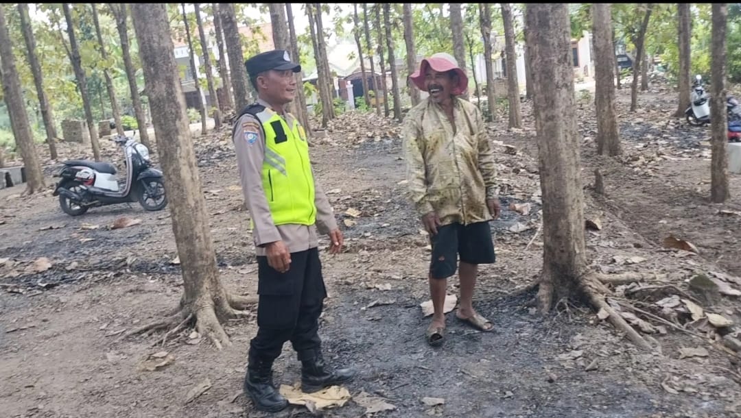 Cegah Karhutla, Polsek Sugio Tingkatkan Patroli Presisi di Hutan Jati Perhutani