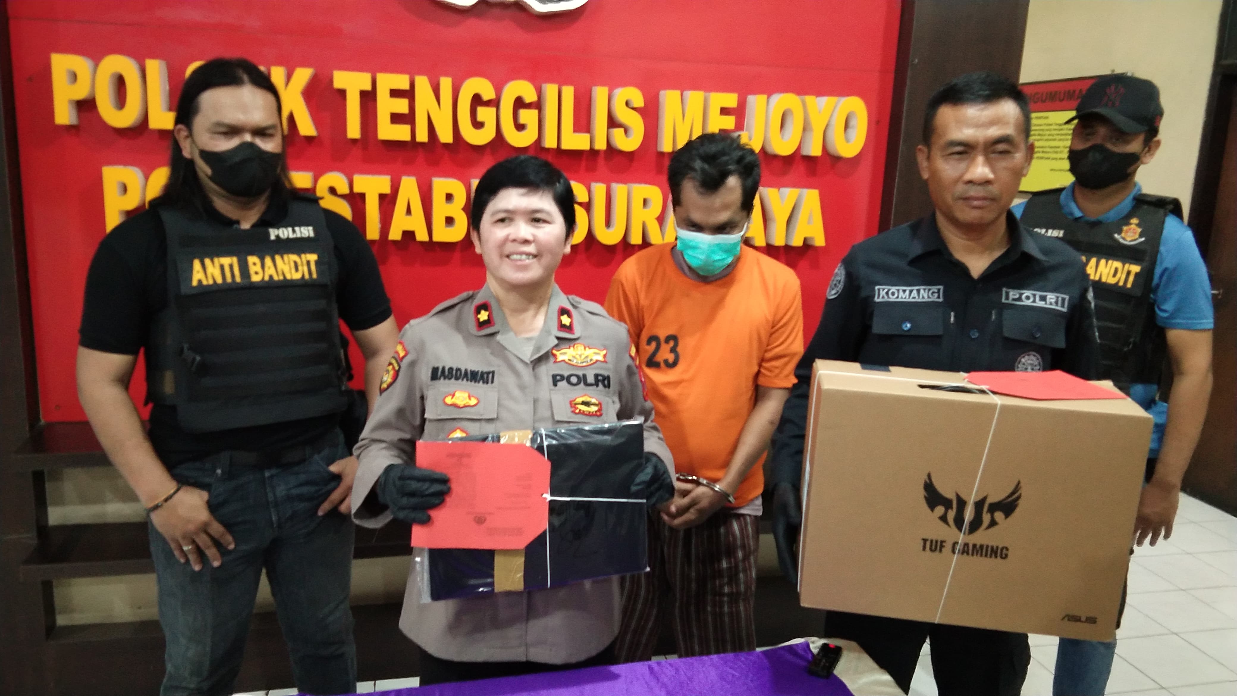 Penjual Ayam Geprek di Surabaya Nekat Gelapkan Laptop Customer