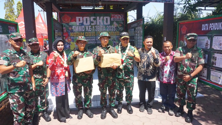 Brigjen TNI Farouk Pakar Pimpin Tim Wasev Tinjau TMMD Ke-126 di Sidoarjo