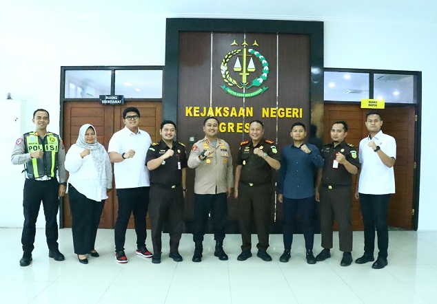 Perkuat Sinergitas Penegak Hukum, Kapolres Gresik Silaturahmi ke Kejaksaan Negeri Gresik