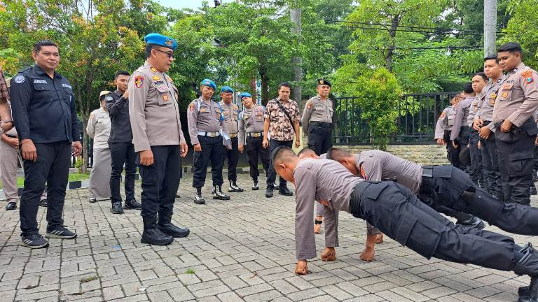 Wakapolres Pimpin Gaktibplin, Polres Nganjuk Perketat Pengawasan Internal