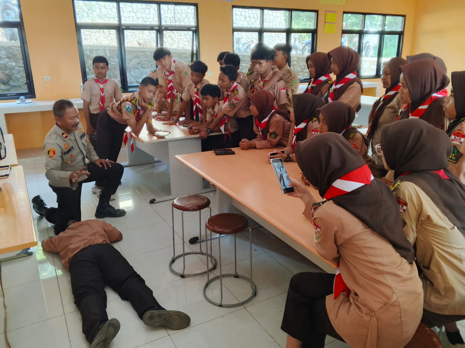 Polres Pasuruan Bina Karakter Pelajar Lewat Saka Bhayangkara