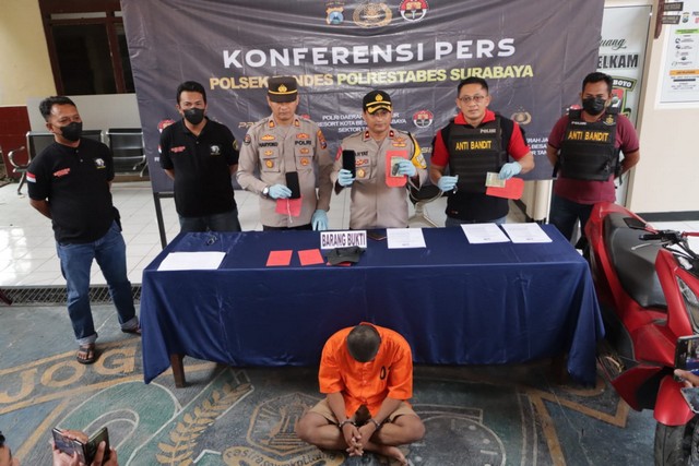 Tukang Tambal Ban Ditangkap Polisi, Curi Motor di 3 TKP di Darmo Indah Surabaya