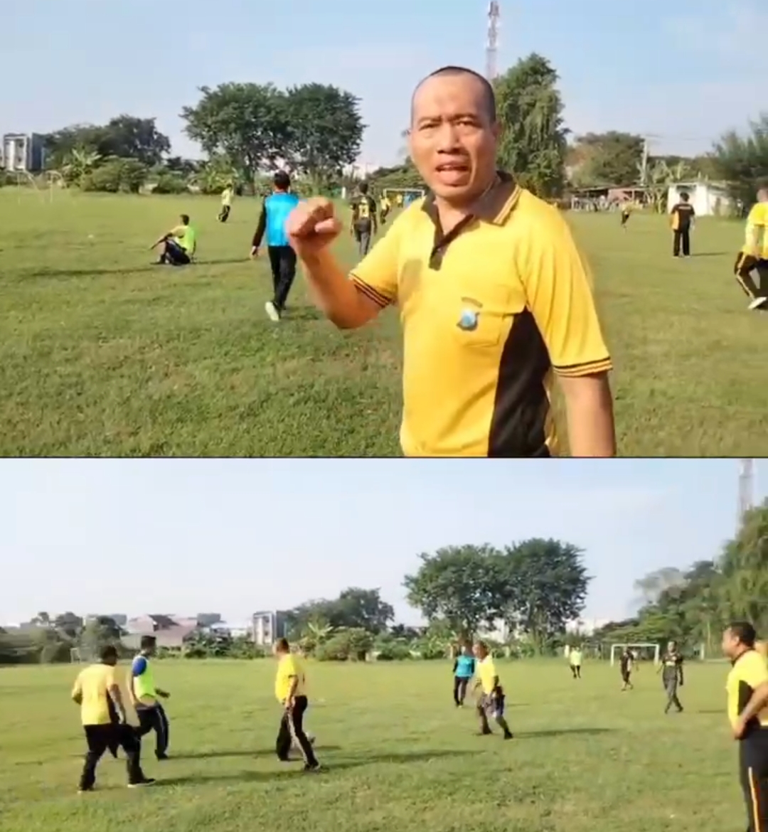 Polsek Benowo Gelar Fun Football, Perkuat Semangat Kekompakan dan Sinergi Antar Personel