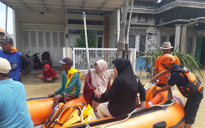 Luapan Air Kali Lamong Terjang Balongpanggang, BPBD Gresik Minta Warga Cerme dan Benjeng Siaga Banjir Kiriman
