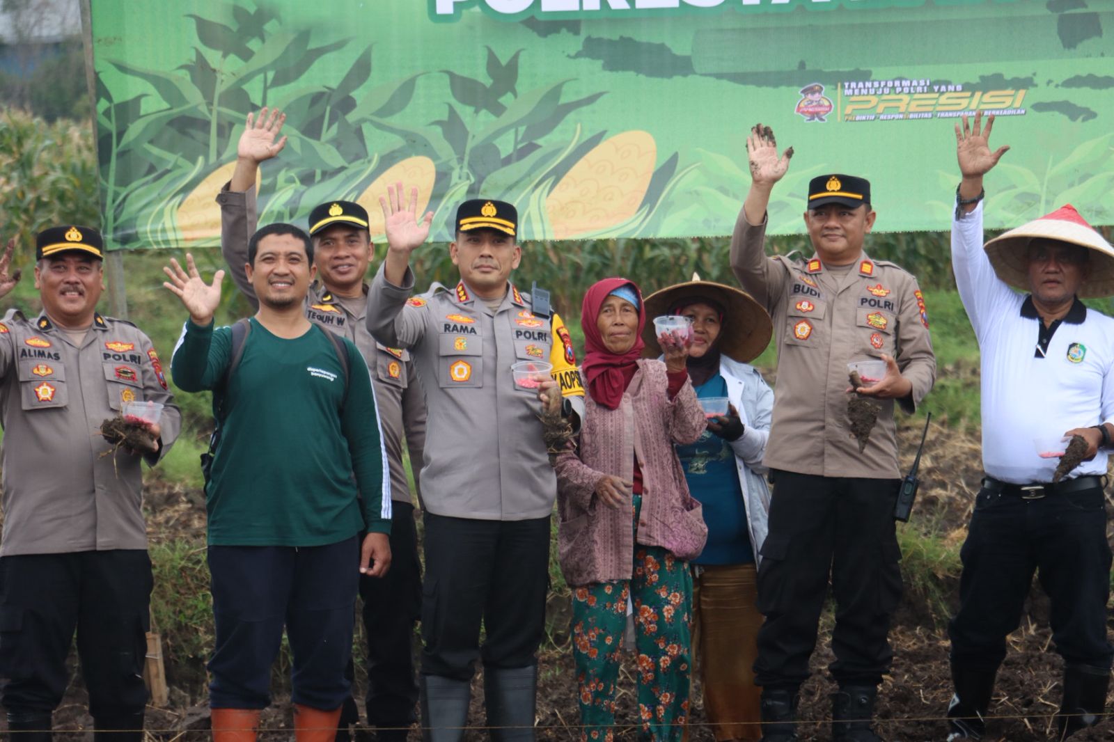 Optimalisasi Lahan Jagung, Polresta Banyuwangi Dukung Ketahanan Pangan Daerah