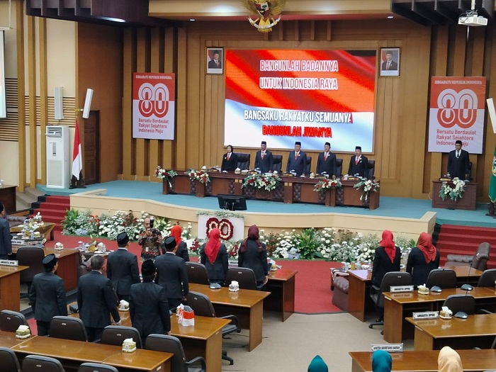 Rapat Paripurna DPRD Kabupaten Malang, Plt Bupati Malang Lathifah Shohib Simak Pidato Kenegaraan Presiden RI