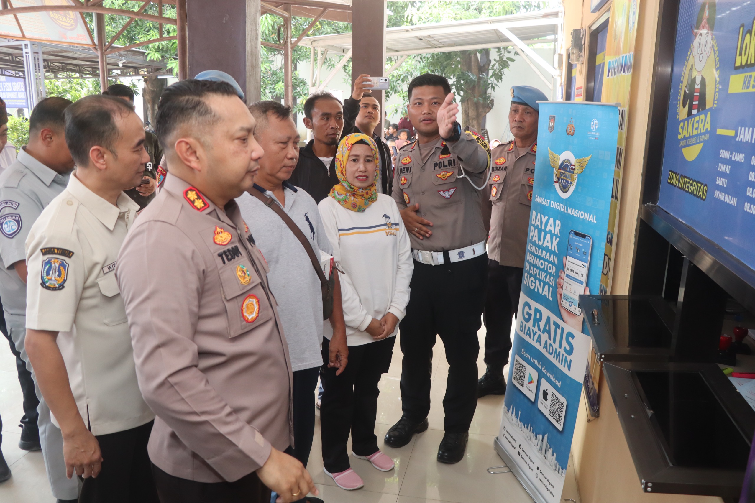 Polres Pasuruan Launching Samsat Smart Thru, Pelayanan Cetak Pelat 5 Tahunan hanya 10 Menit Kelar