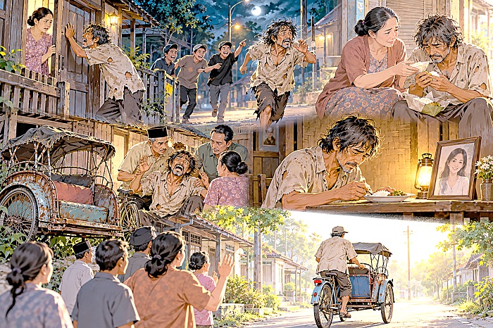 Becak Tua dan Cinta yang Tak Kembali (4): Jangkar Kesedihan dan Keikhlasan yang Pahit