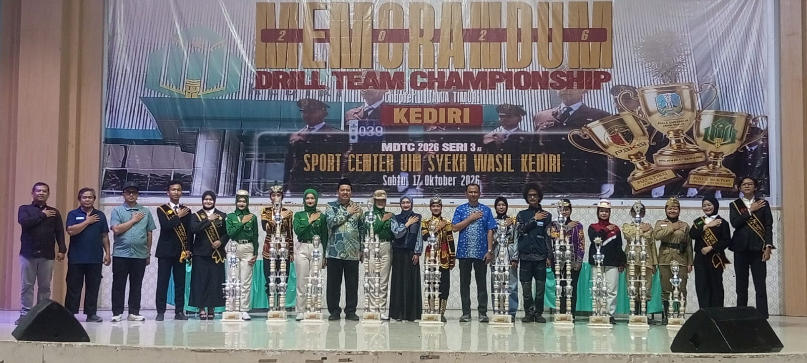 Wali Kota Vinanda Prameswati Tutup Memorandum Drill Team Championship Seri 3 di UIN Syekh Wasil Kediri