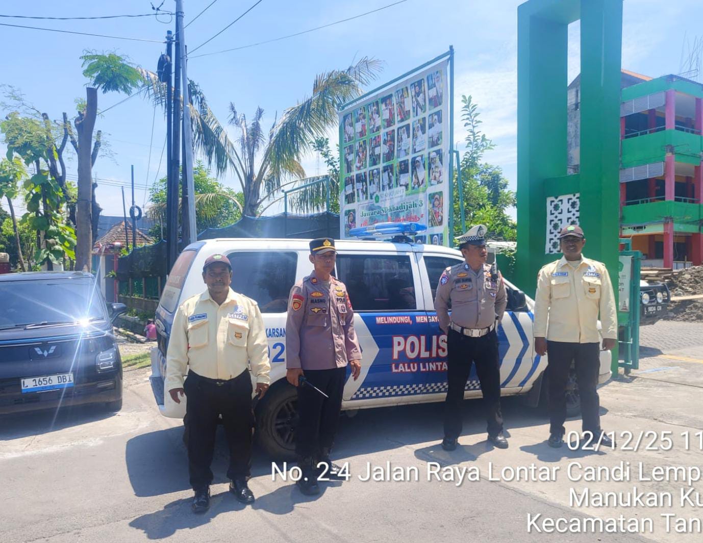 Polsek Lakarsantri Sambangi SD Khadijah 3 Surabaya Perkuat Keamanan Sekolah dan Hindari Curanmor