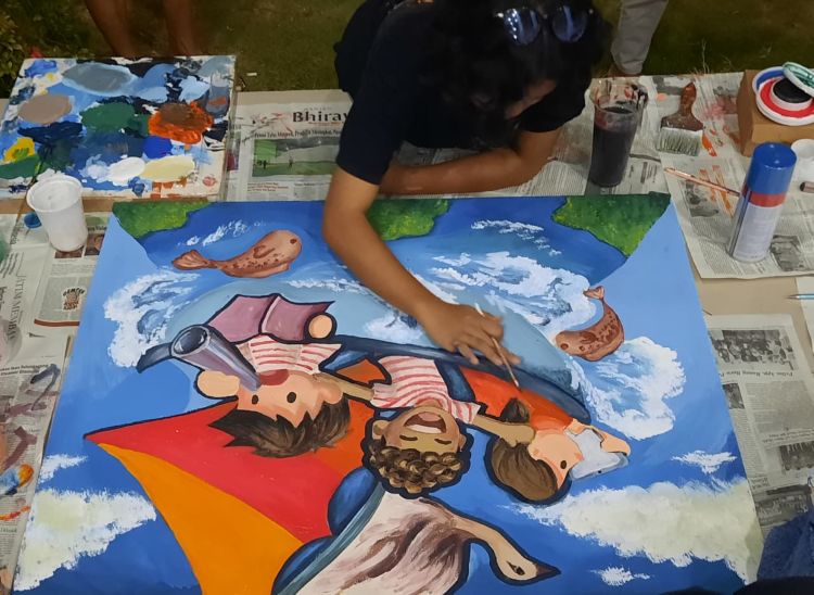 Puluhan Siswa Ikuti Lomba Mural di Festival Literasi Situbondo 2025
