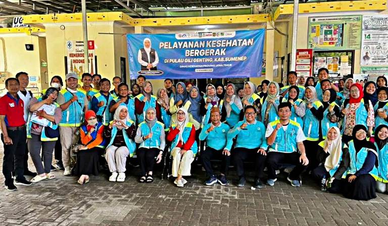 Yankes Bergerak Jatim Tahap IV Layani 503 Warga Pulau Giligenting